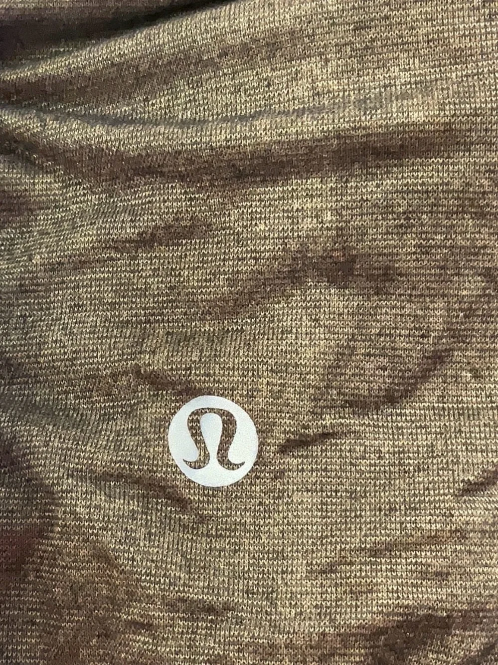 Lululemon Sweaty Or Not Crop Tee Heathered Black / Gold